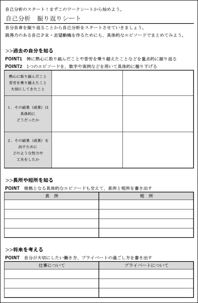 日/祝も発送 ES自己分析自己PRインターン面接対策 就活 - 通販 - www